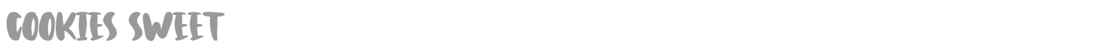 Cookies Sweet font preview